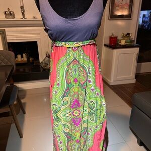 Lilka Anthropologie Paisley Maxi Dress